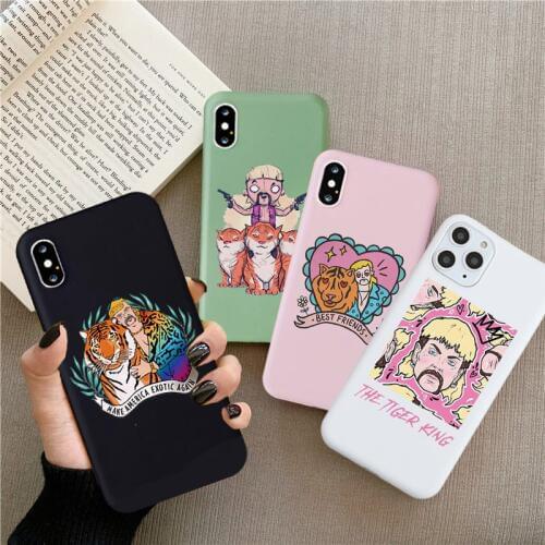 New Phone Case for IPhone 11 SE 6s 7 8 Plus X XS MAX XR The Tiger King Make America Exotic Again Joe Exotic Funny Printed Cover