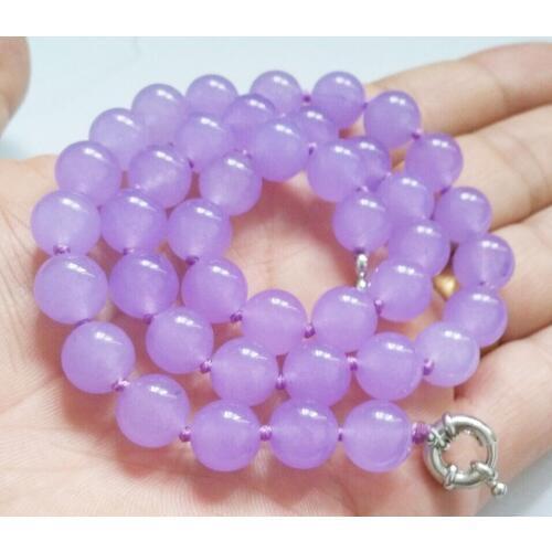 Genuine 10mm Alexandrite Gemstone jade Round beads Jewelry Necklace 18" AAA Grade