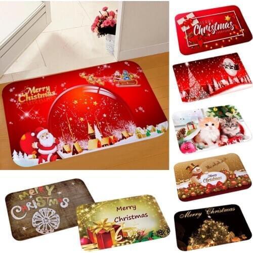 PATIMATE Christmas Flannel Carpet Happy New Year 2021 Merry Christmas Ornament 2020 Christmas Decorations For Home Xmas Gifts