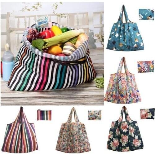 Foldable Handy Shopping Bag Reusable Tote Pouch Recycle Storage Bags