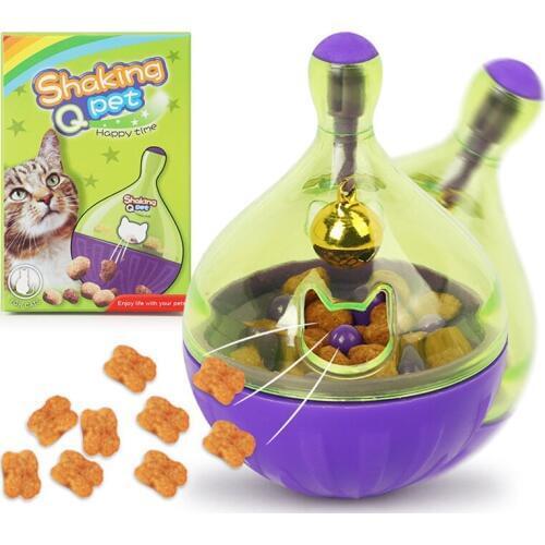 YVYOO Pet Dogs Cats Fun Bowl Toy Feeder Bowl Pets Dog Tumbler Leakage Food Ball Puppy Pet Training Exercise supplies D01