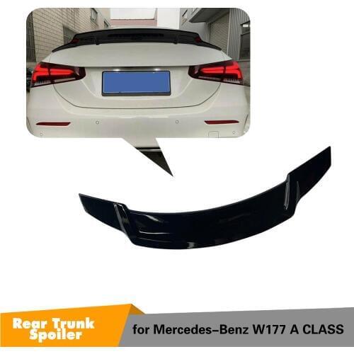 Rear Trunk Wings Spoiler For Mercedes-Benz A Class W177 Sedan A200 A180 glossy black trunk spoiler