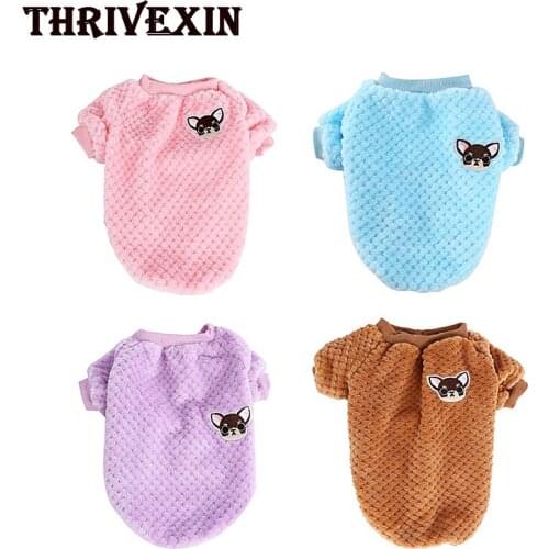 Dog Vests T-Shirt Pet Clothes Autumn and Winter New Style Warm and Fashionable Dog Fleece Cat Fleece Adidog Dog Clothe Schnauzer