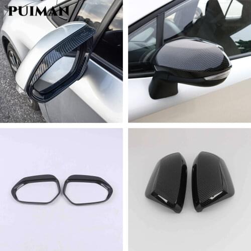 ABS Chrome For Toyota Corolla E210 2019 2020 accessories Car Side Door rearview mirror Cover Rain eyebrow Trim Sticker styling