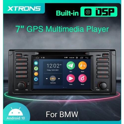 XTRONS 7" Android 10.0 Car DVD Player for BMW E39 M5 1999 2000 2001 2002 2003/ E39 1995-2003 Stereo Radio GPS DSP Carplay