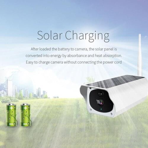 Solar Charging Surve illance Camera Wireless WIFI Network Mobile Phone Remote Monitoring Watching 1080P 2MP IP Recorder