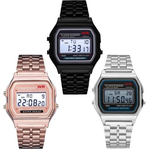 Sport Multi-function Sport Men Watches The Classic Square LED Electronic Watch Women Clock Relogio Masculin Reloj Hombre homme