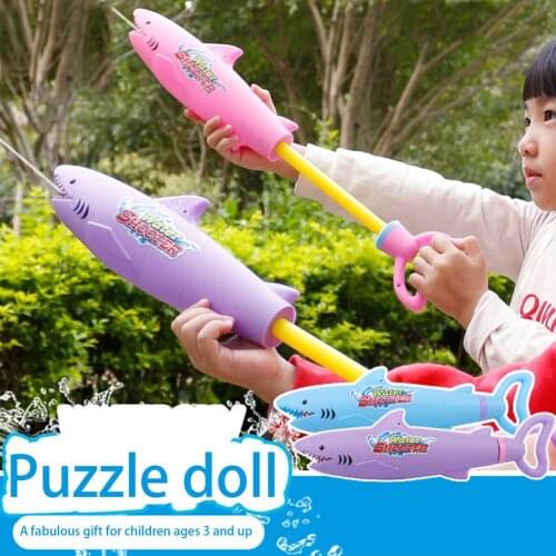 Kids Water Squirt Gun Shark Design Water Blaster Shooter Toy Summer Pool Beach Water Fighting Interactive Toy