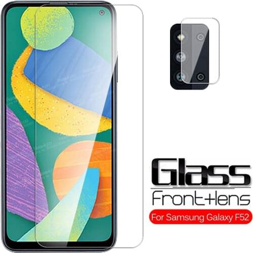 For Samsung F52 Case Camera Tempered Glass For Galaxy F52 Sumsung F 52 52F SM-E5260Z 6.6" Screen Protector Protective Cover Film