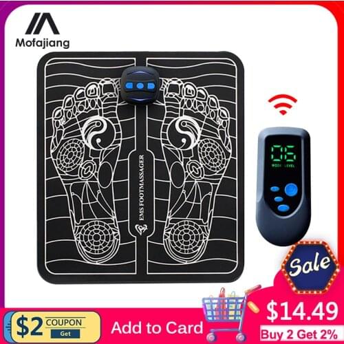 Electrical Muscle Stimulation EMS Foot Mat Massage Feet Muscle Contraction Relax Shape Legs Boost Blood Circulation Pain relief