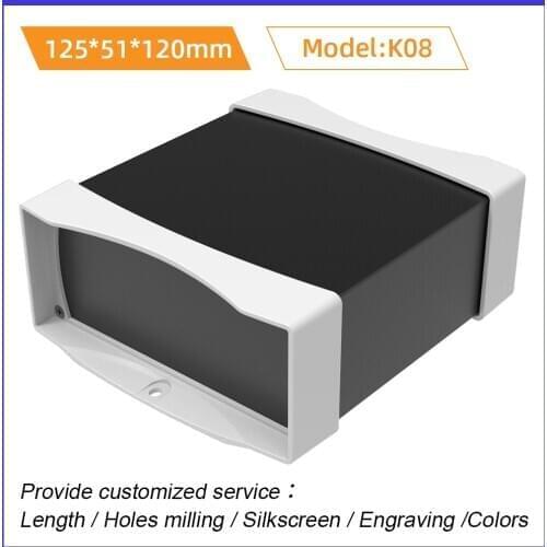 Electrical Project Junction Box Housing Electronics Components Roll Case Cnc Milling Machines K08 125*51mm