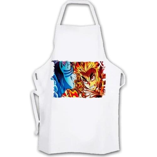 MERCHANDMANIA apron KIMETSU NO YAIBA MUGEN RESHA HEN home kitchen man woman cleaning BBQ mandles