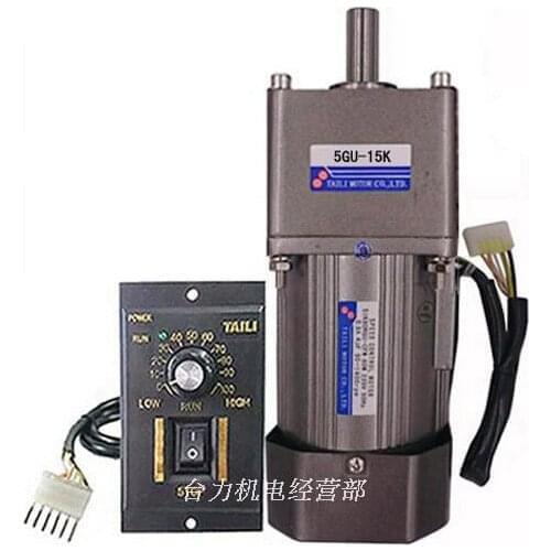Square,5IK60RGU-CF 60W AC 220V gear reducer motor, forward and reverse, speed ratio 3K-180K, adjustable speed + speed controller