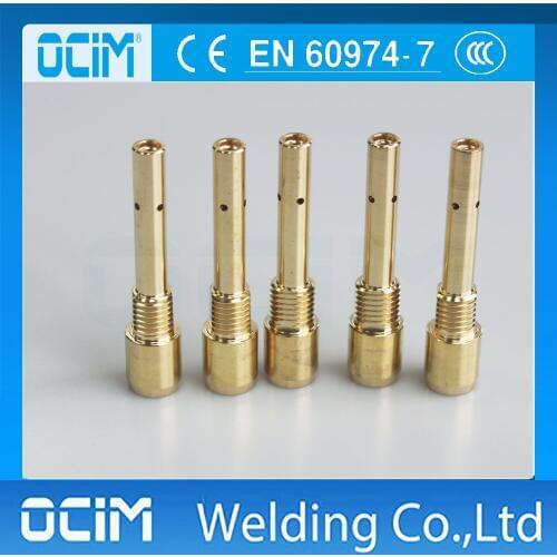 5PCS Brass Contact tip holder internal thread for 500A welding torch