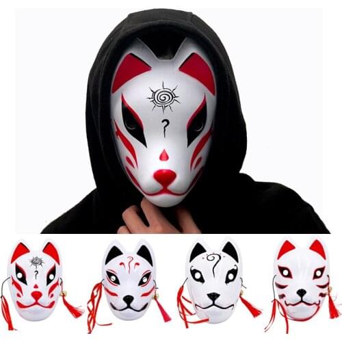 Anime Demon Slayer Fox Masks Japanese Mask Cat Mask Masquerade Festival Ball Masks Party Cosplay Photo Props