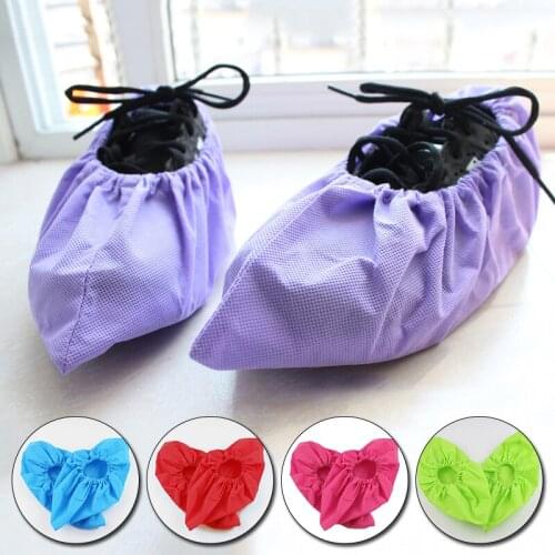 Reusable Non-Woven Shoe Cover Household Thick Washable Shoes Covers Home Indoor Carpet Anti-Slip Dust-Proof Guests Shoe Covers