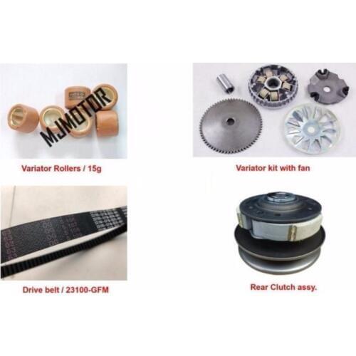 LEAD 110 Variator Set with Copper Rollers Drive belt Rear clutch kit For Kymco WH LIKE Motorcycle Chinese Scooter Honda Part