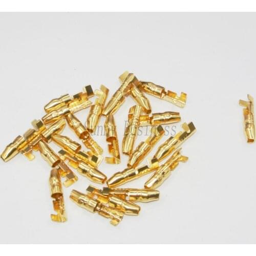2000PCs 4.0 bullet crimp terminal car electrical wire connector diameter 4mm pin Non Insulated 4Mm male Crimp Terminals
