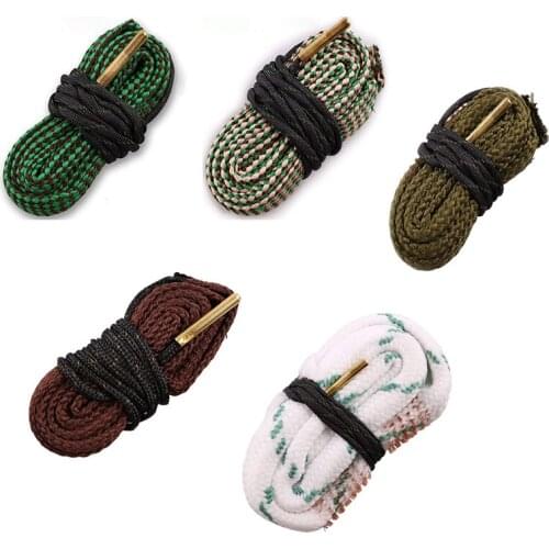 Hunting Bore Cleaner Gun Pistol Barrel Cleaning Rope Kit .22 Cal.223 Cal.38 Cal& 5.56mm,7.62mm,12 GA for Carbine/Shotgun/Pistol
