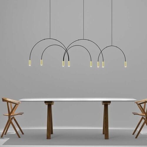 Modern iron lighting brass led wall moon lamp kitchen chandeliers cocina accesorio lamparas de techo avizeler lampes suspendues