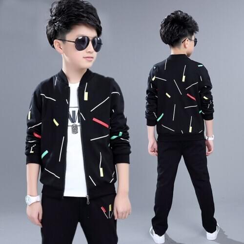 New Kids Clothing Boys Sport Suits Spring Autumn Long Sleeve Top+T-shirt+Pants 3 pcs Outfits Boys Tracksuit 4 6 8 10 11 12 Years
