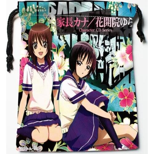 Nurarihyon no Mago Drawstring Bags HD Print 18X22CM New Arrival Soft Satin Fabric Resuable Storage Clothes Bag Shoes Bags 0303