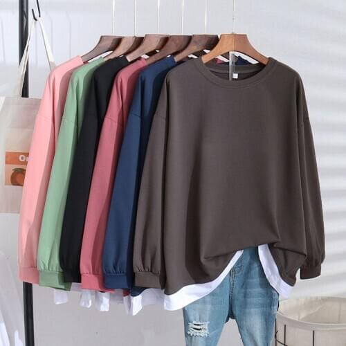 Women Unisex Hoodies Men And Women O-Neck Sweatshirt Tracksuit Spring And Autumn Casual Plus Size