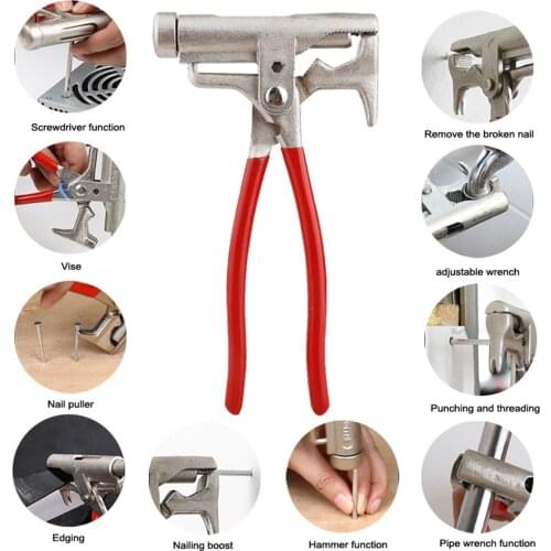 Stainless Steel Universal Hammer Screwdriver Electrical Nail Gun Pipe Pliers Wrench Clamps Pincers Carpentry Fitter Hammer Tools
