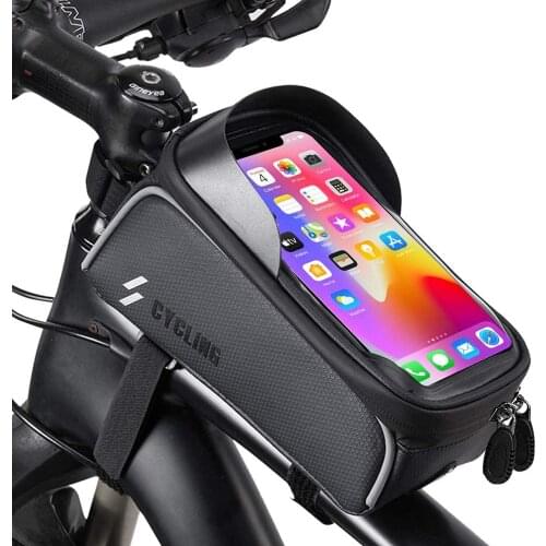 Bike Bags Bicycle Bag Front Waterproof Frame Front Top Tube Touchscreen Cycling Bag Phone Case MTB Pack Bicycle Accessories