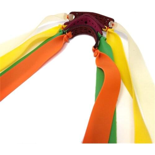 High elasticity outdoor slingshot strong elastic flat rubber band hunting sports slingshot kit practical slingshot rubber band