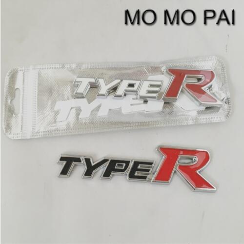 1Pcs Metal typeR Auto Body Sticker Badge Emblems fit for CIVIC 2016