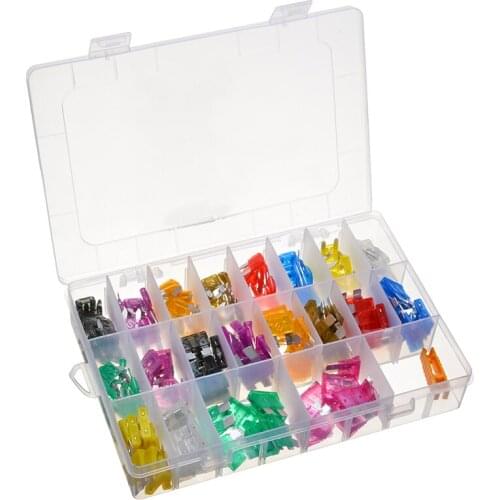 220pcs Mini Standard Blade Fuse Kit Mixed APM ATM Auto Car Truck Fuse Assortment Parts Kit With Box Extractor