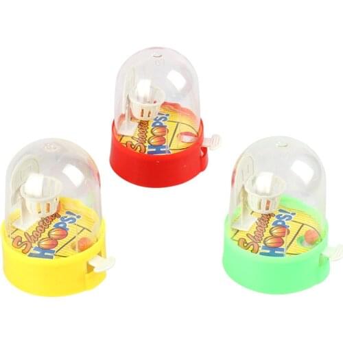3PCS Mini Developmental Basketball Machine Anti-stress Player Handheld Children Basketball shooting Decompression Toys Gift