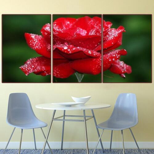 3D DIY Diamond painting,living room/bedroom decoration,diamond mosaic picture,Red rose,flower,Unfinished Diamond Embroidery
