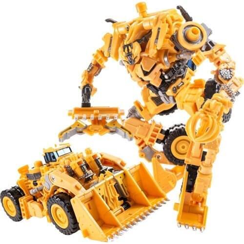 AOYI SS Transformation DD02 DD-02 Enlarged Devastator Yellow Bulldozer Action Figure Deformation Robot Toys