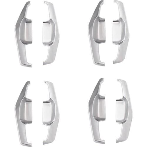 Auto ABS Chrome Plating Door Bowl Cover Trim Protective Covering Trims Decoration Apply For BYD S7 S6 2015-2016 Car styling