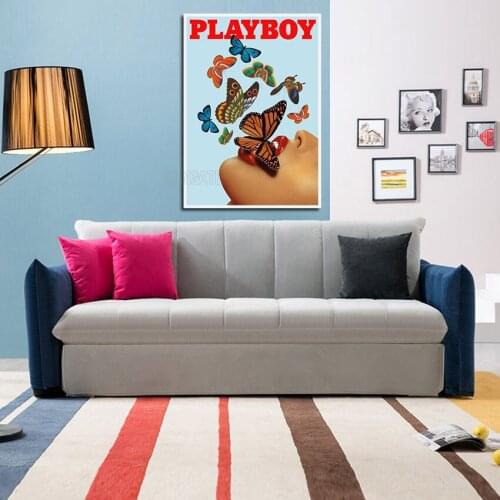 Paint Digital Painting Beauty and Butterfly Poster European Style Living Room and Bedroom Home Wall Decoration