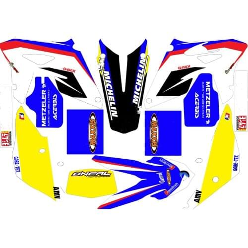 For BMW G450 X Motorcycle Dirt Bike 3M Stickers Decals Team Graphics Background for BMW G450X 2007 2008 2009 2010 2011 2012