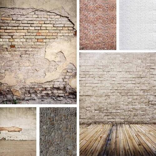 Mehofond Old Shabby Brick Wall Photography Background Cement Wall Baby Portrait Newborn Children Photozone Photo Backdrops Props