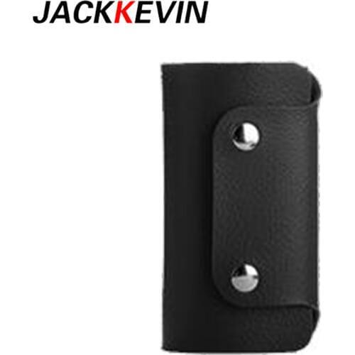 Leather Keychain Men Women Key Holder Fashion Simple Key Holder Cow Split Car Key Housekeeper Wallet Card Holder Mini Card Bag