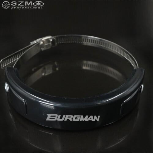 For SUZUKI AN-250 AN-400 UH-125 burgamn AN250 Silencer Round Oval Exhaust Protector Can Cover Motorcycle 100MM-140MM Protect