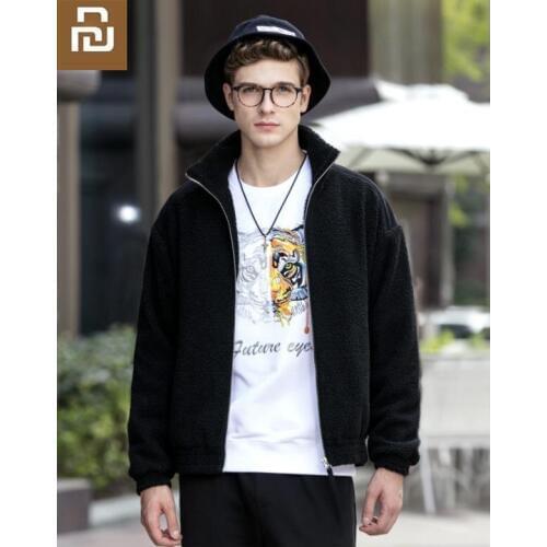 Youpin MIKEBOY tiger head embroidery Lamb velvet coat soft fashion Comfortable Winter Autumn Warm Casual Jacket Long Sleeve