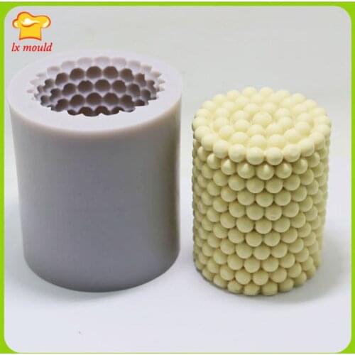 LXYY MOULD High Quality Handmade Soap Silicone Mould DIY Candle Molds Pearl Particles 1.0cm