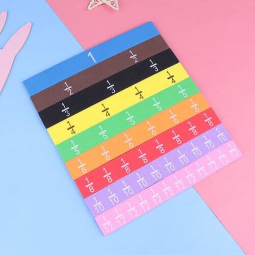Magnetic Math Counting Fractions Tiles Calculate Early Learning Educational Toy