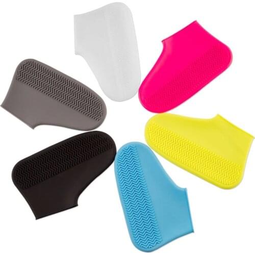 Reusable waterproof shoe cover Unisex footwear silicone protector Men Womens overshoes shoes boots galoshes protection for rain