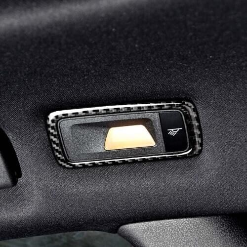 Real Carbon Fiber Rear Seat Reading Lamp Sticker Trim Fit For Porsche Macan Cayenne