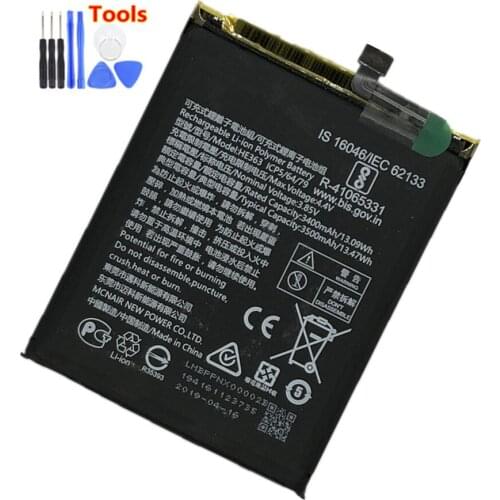 Original HE363 3500mAh Battery For Nokia X7 TA-1131 TA-1119/Nokia 8.1 TA-1119 TA-1128 HE 363 Batteries Bateria + Free Tools