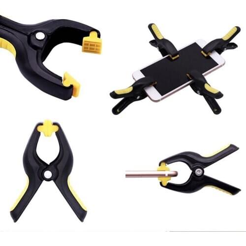 4pcs Plastic Cell Phone Screen Fixing Clamps Mobile Phones Plier LCD Fixing Clip Holding Repair Tool Kit For Phones And Tablets