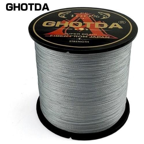 GHOTDA Braid Fishing line 500M 4 Strands Multifilament Fishing Wire Carp Fishing 10-80lb