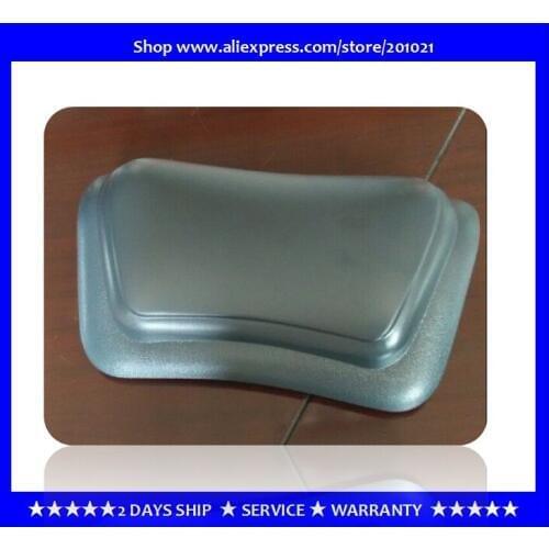 Wholesale cheapest 100% PU Organic Foam Bath Headrest Pillow with strong suction cups,Dark grey